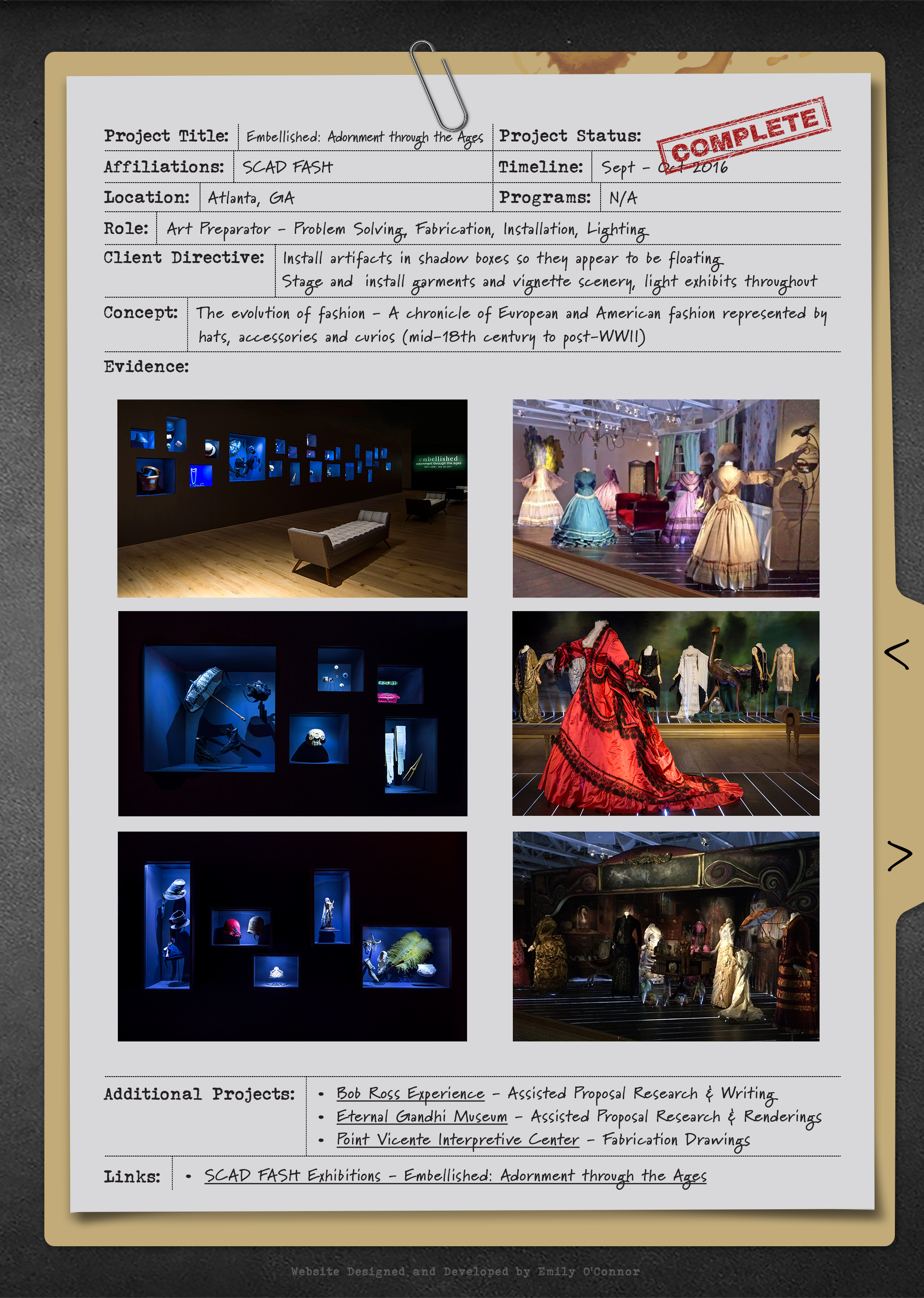 Exhibit Project Background Cultural History